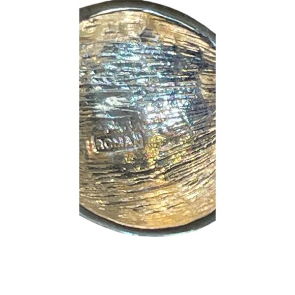 Gold Tone Candy Bow  Brooch Pin With Rhinestones - Picture 6 of 11